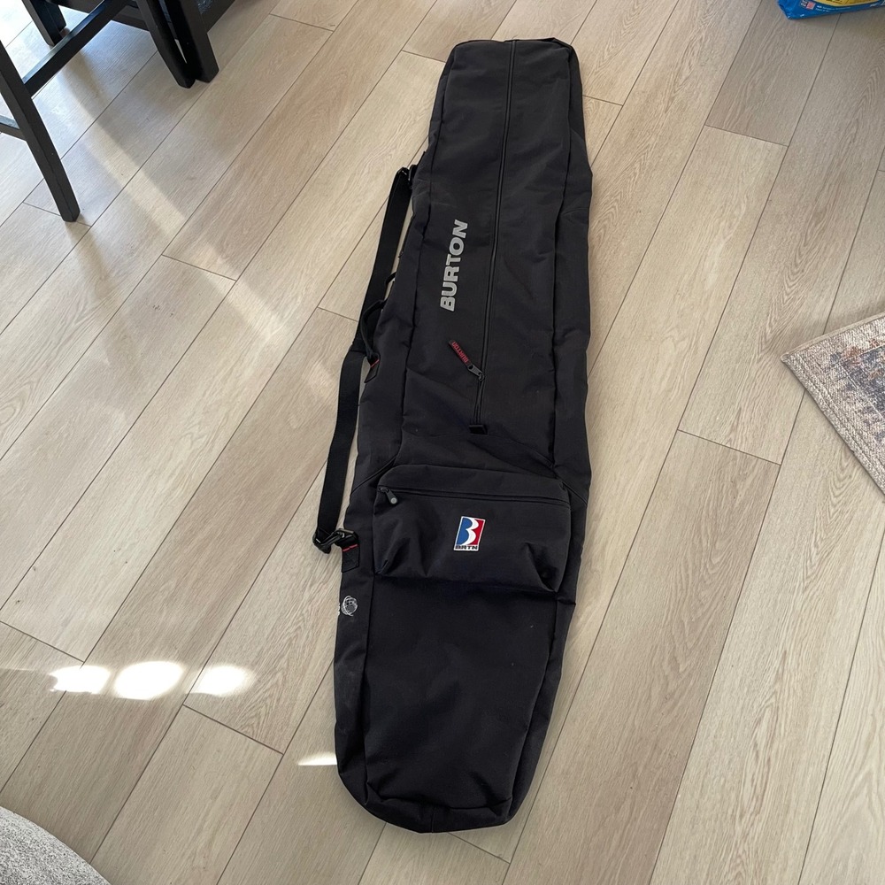 Burton Board Sack Snowboard Bag Black Ripstop Travel Case Backpack Straps Padded